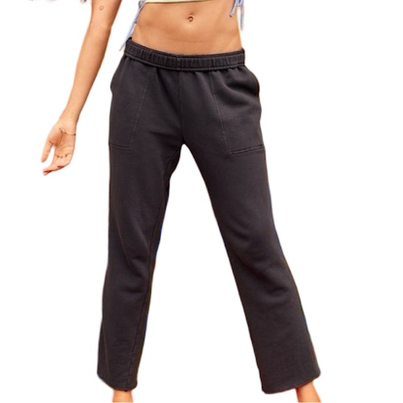 Aerie Slouchy Fleece Pant. Regular Rise. Size Small. Smoked Gray. Like New. - Picture 4 of 7